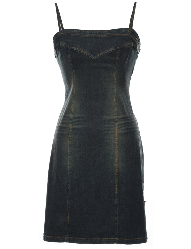 Black Denim Dress - S