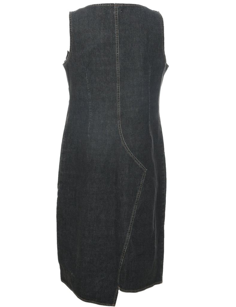 Black Denim Dress - M