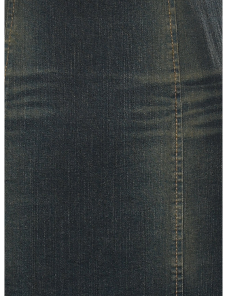 Black Denim Dress - S