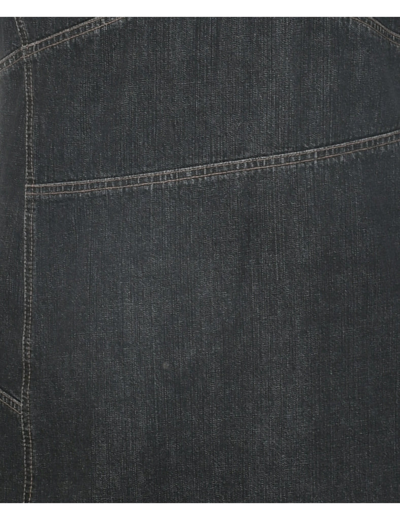 Black Denim Dress - M