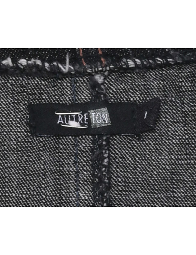 Black Denim Dress - M