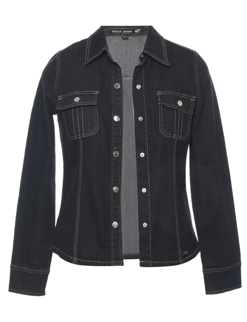 Black Denim Jacket - M