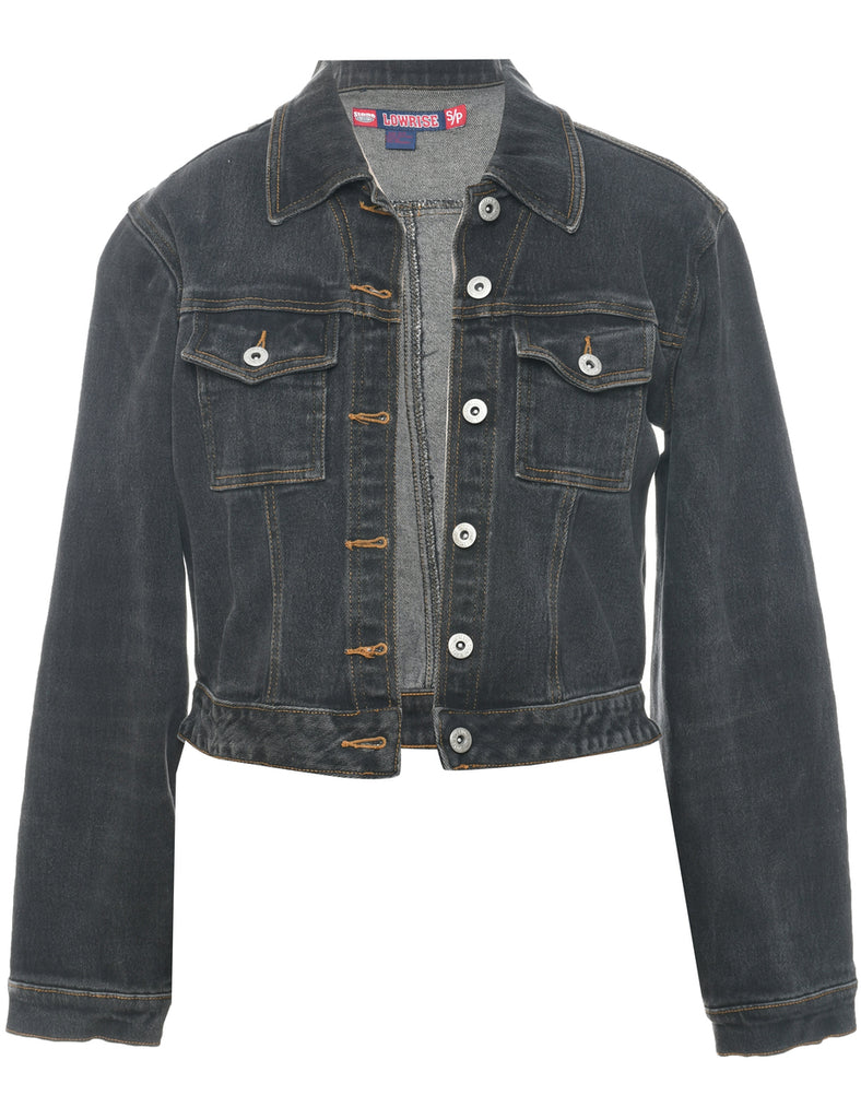 Black Denim Jacket - S