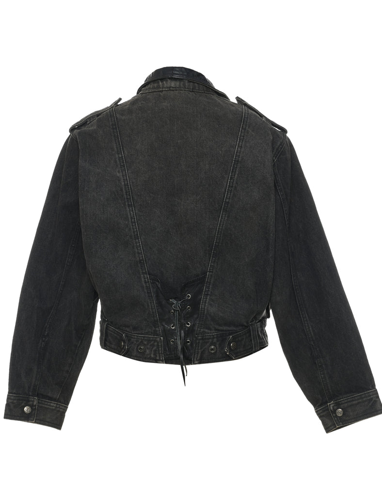 Black Denim Jacket - M