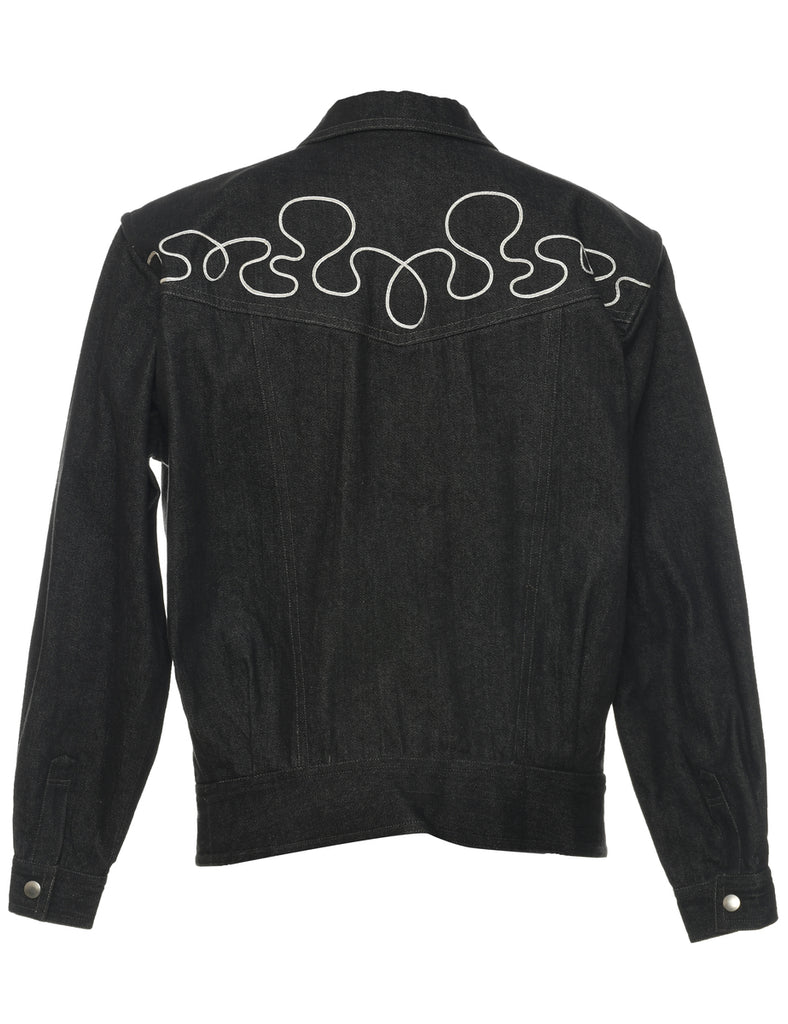 Black Denim Jacket - L