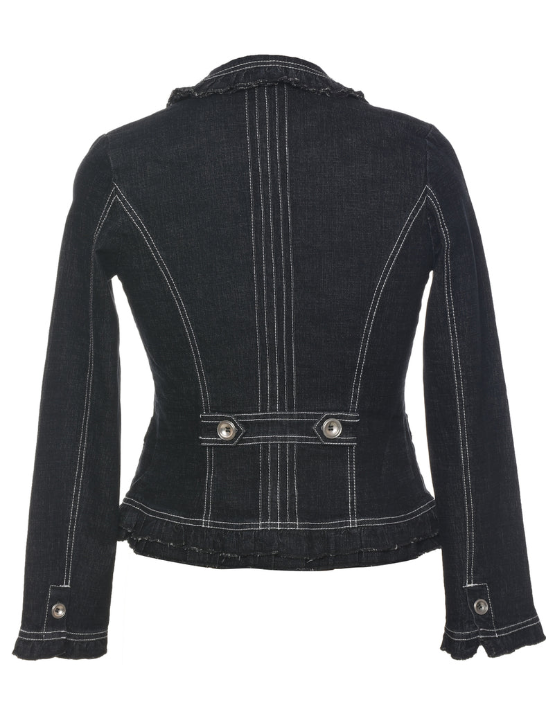 Black Denim Jacket - XS