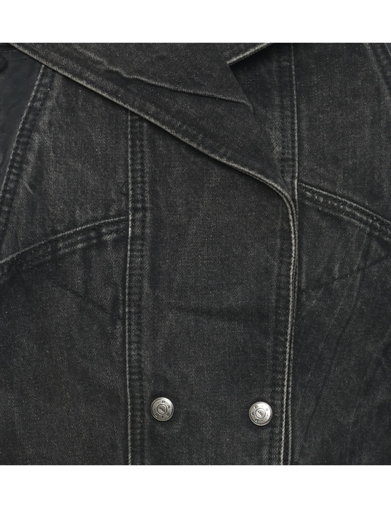 Black Denim Jacket - M