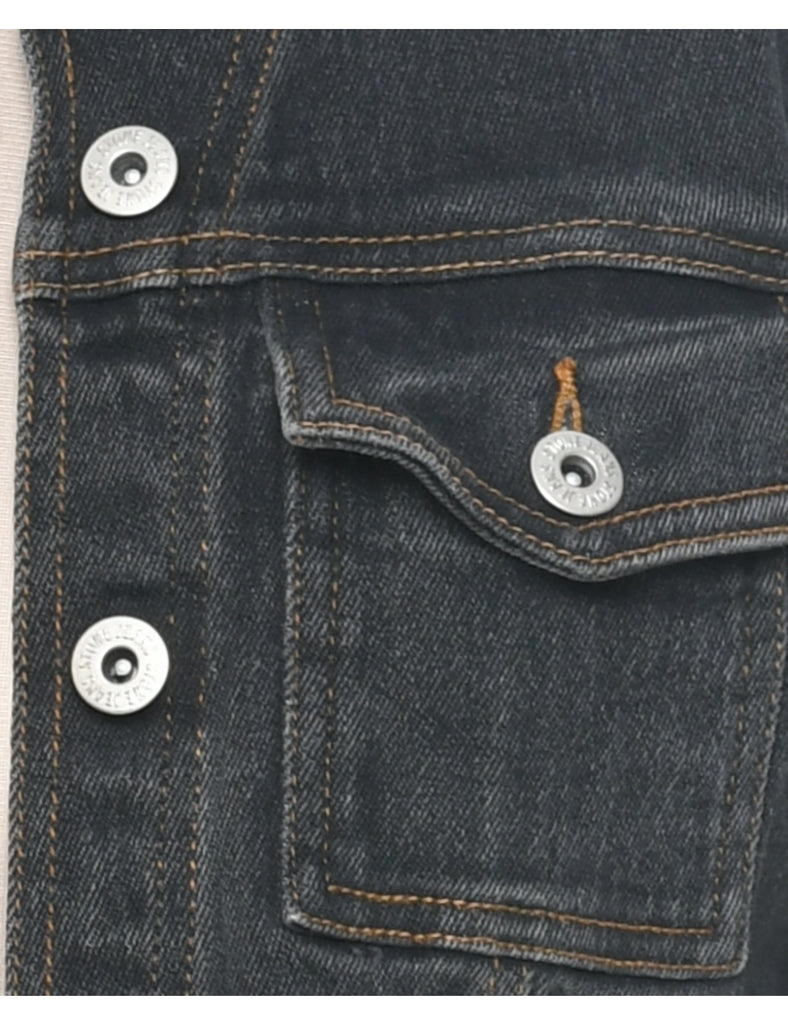 Black Denim Jacket - S