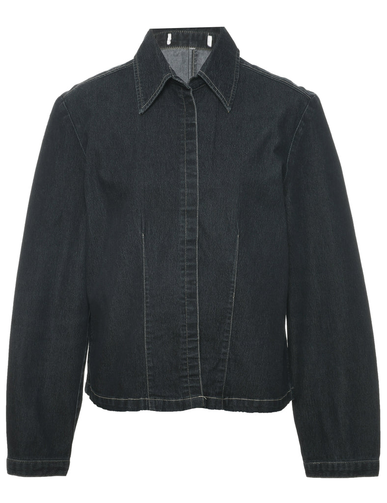 Black Denim Shirt - L