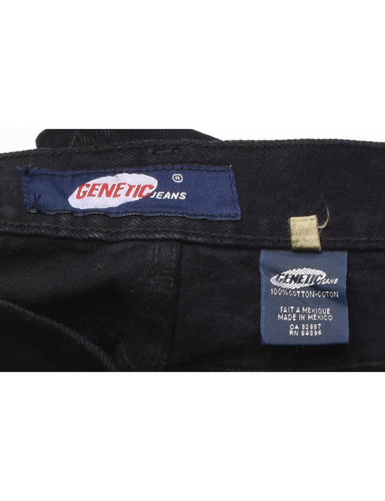 Black Denim Shorts - W25 L3