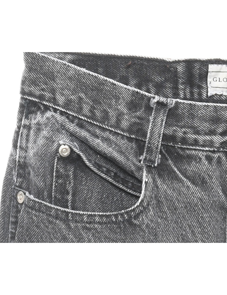 Black Distressed Tapered Jeans - W28 L29