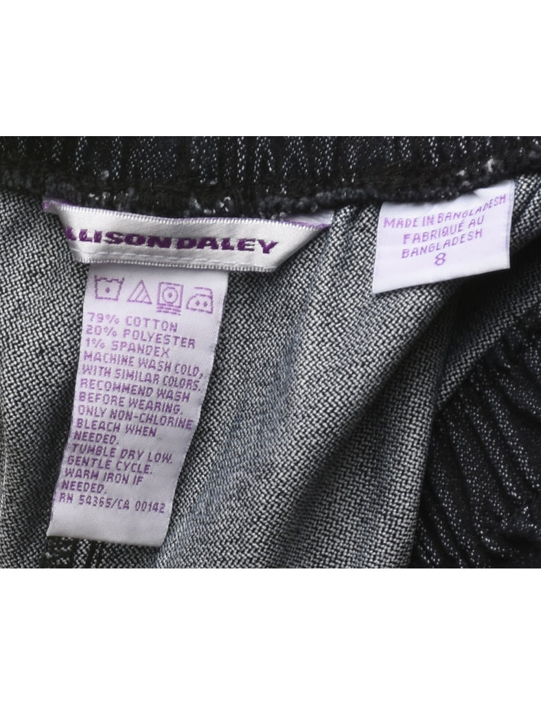 Black Elasticated Waist Denim Trousers - W28 L28
