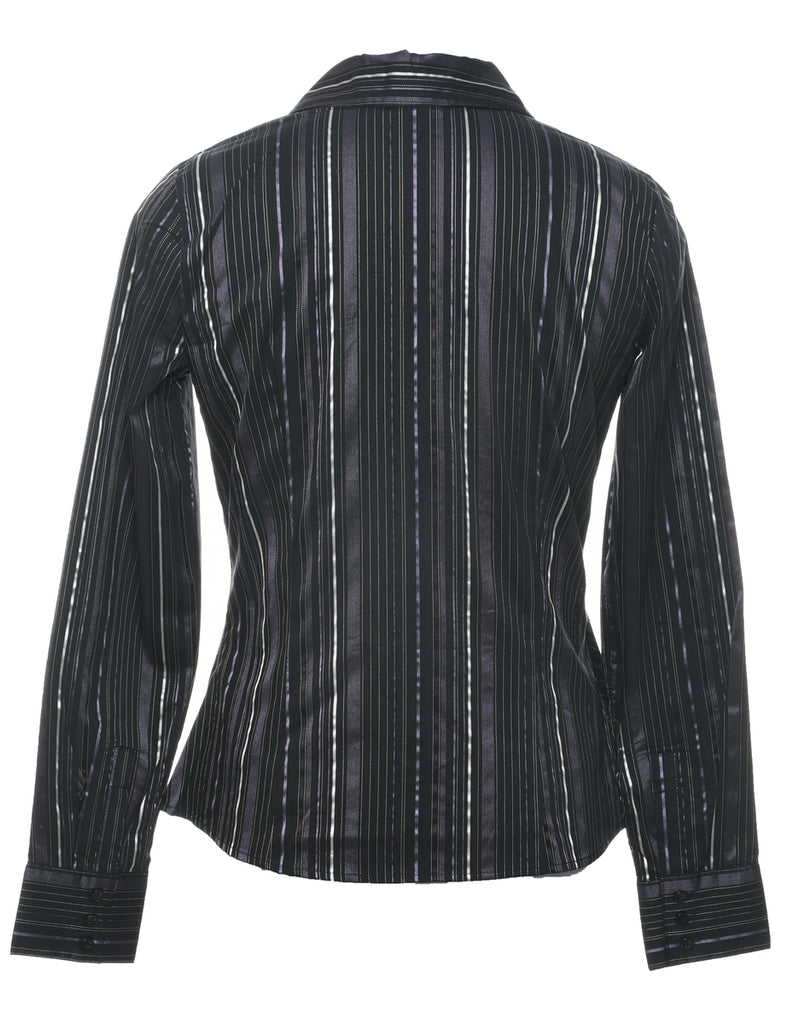 Black Evening Blouse - M