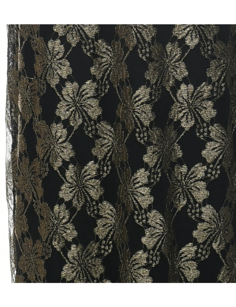 Black Evening Dress - L