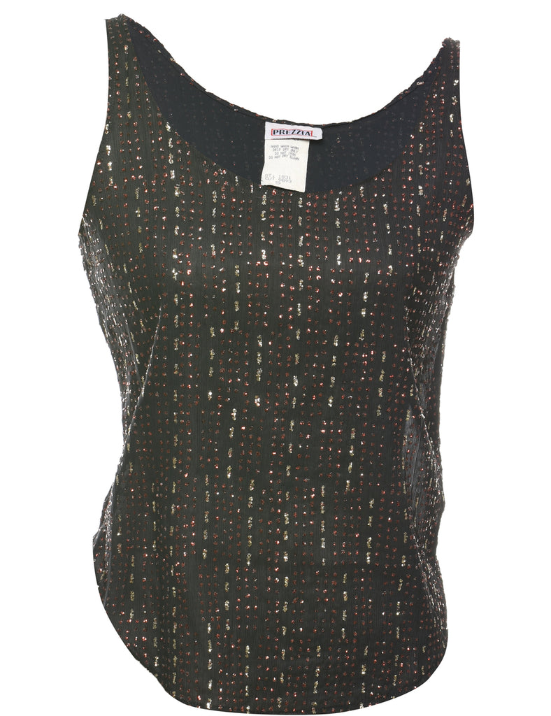 Black Evening Top - S