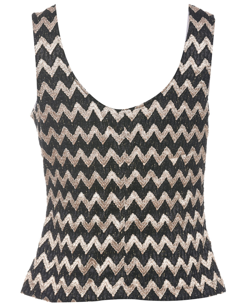 Black Evening Top - M