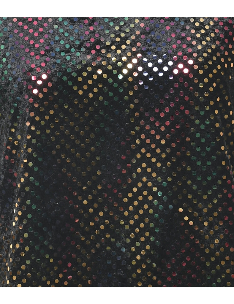 Black Evening Top - M