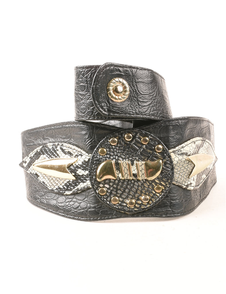Black Fashion Belt - M
