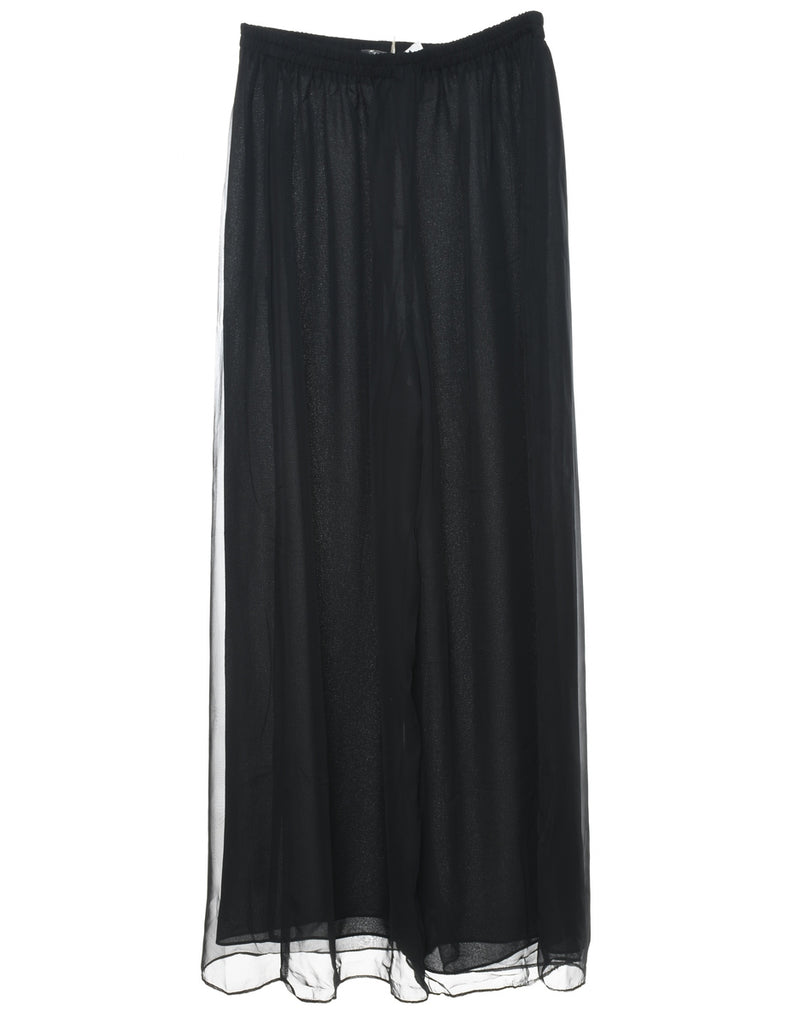 Black Flared Leg Palazzo - W28 L30