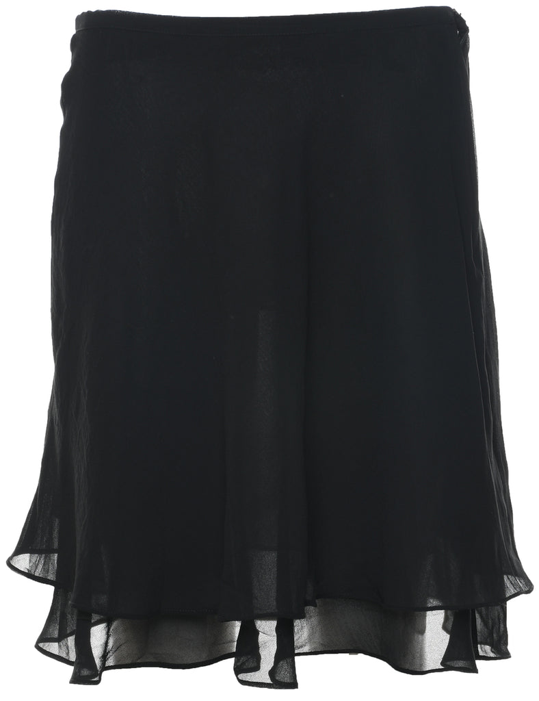 Black Flared Skirt - S