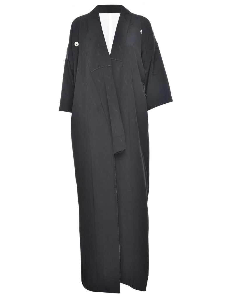 Black Full Length Kimono - L