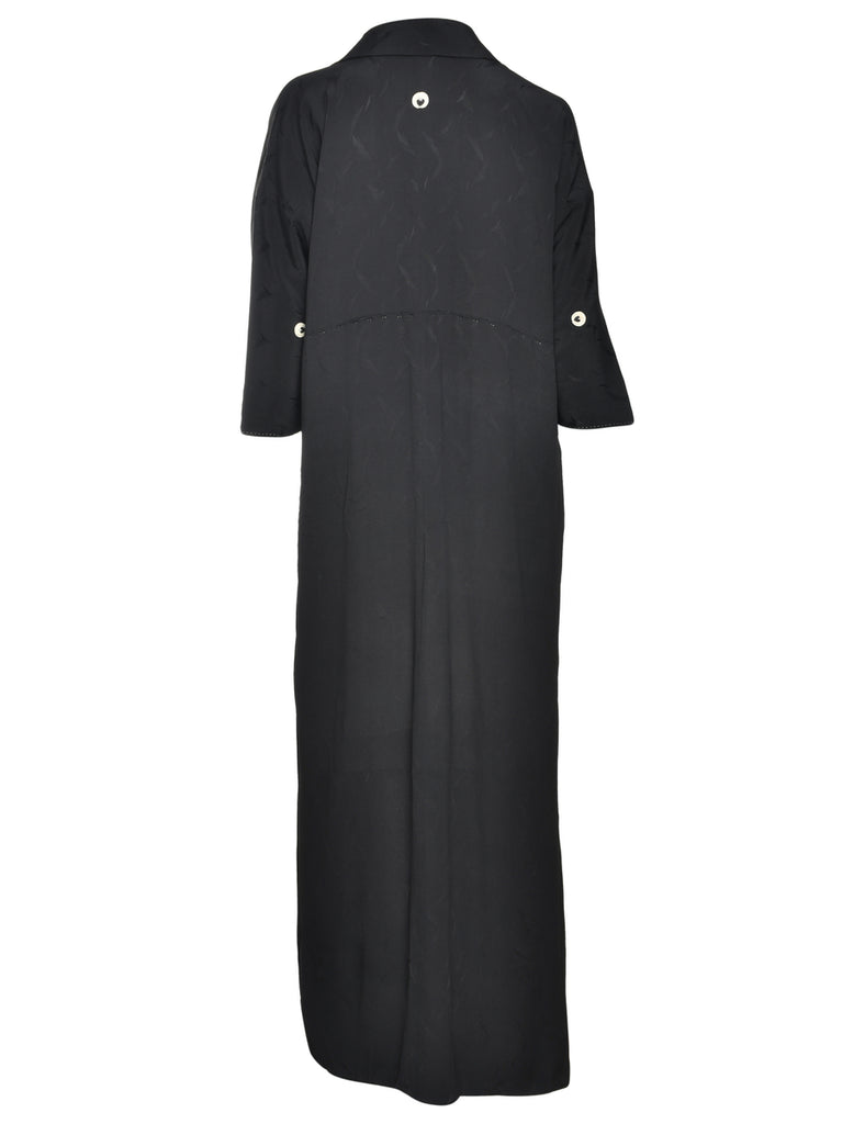 Black Full Length Kimono - L