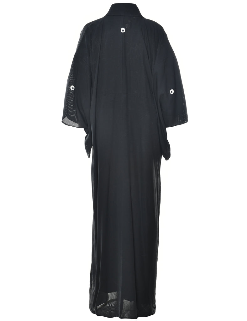 Black Full Length Kimono - XL