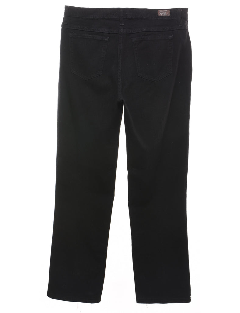 Black & Gold Sequined Lee Jeans - W35 L32