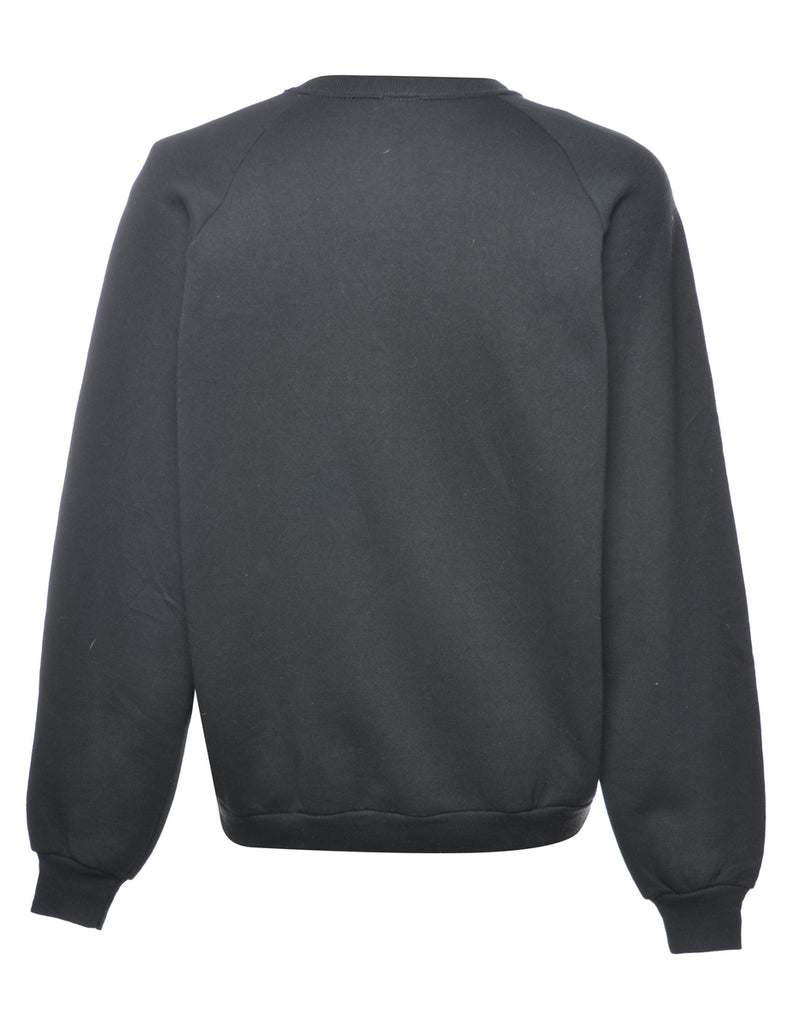 Black Jerzees Printed Sweatshirt - XL