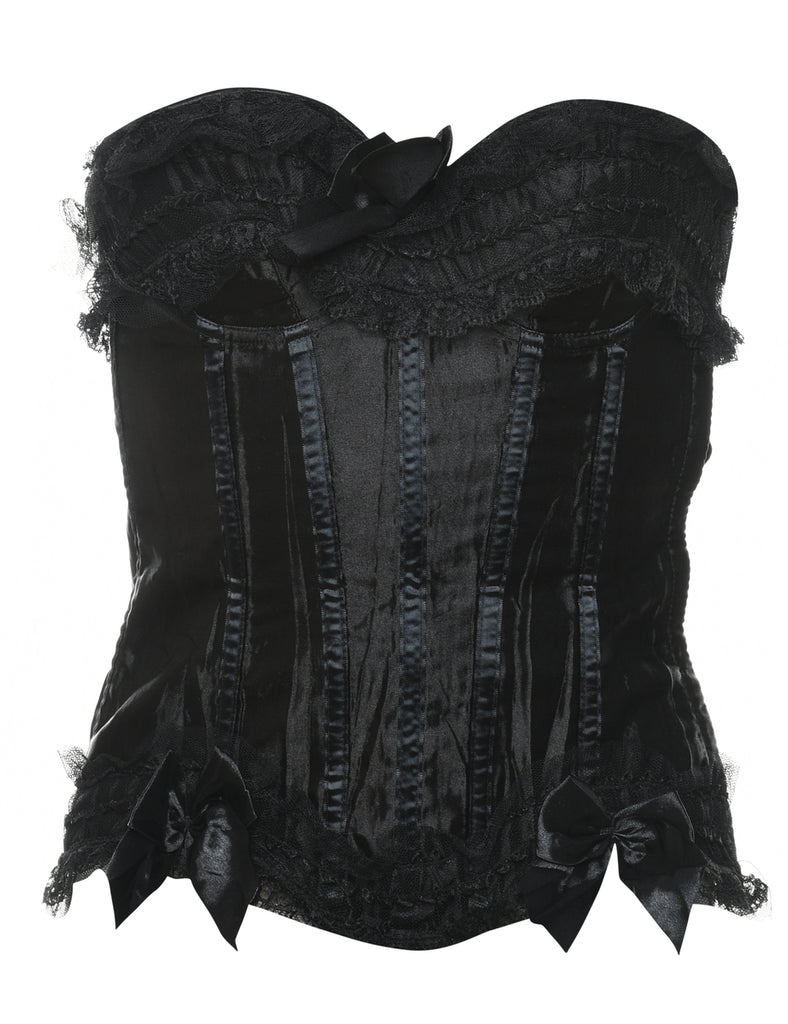 Black Lace Corset - S