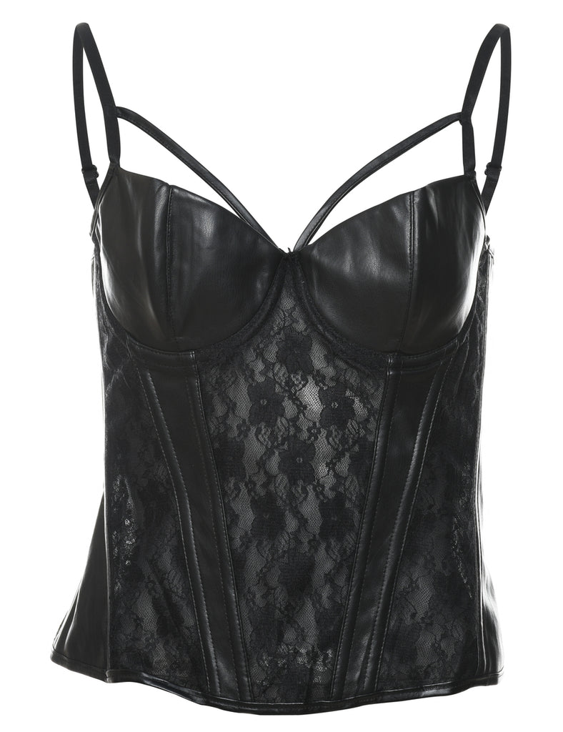Black Lace Corset - S