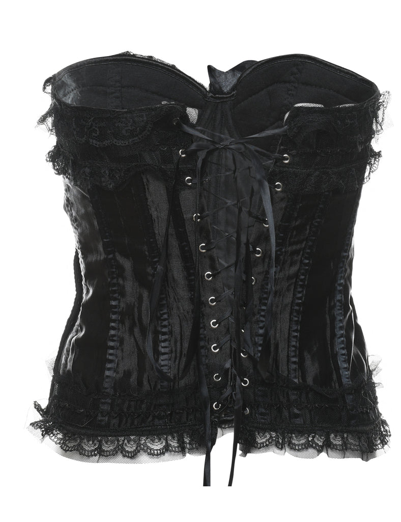 Black Lace Corset - S