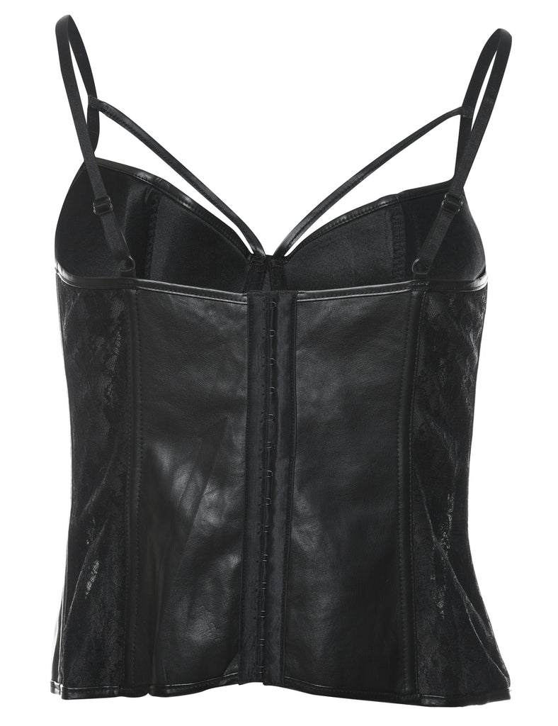Black Lace Corset - S