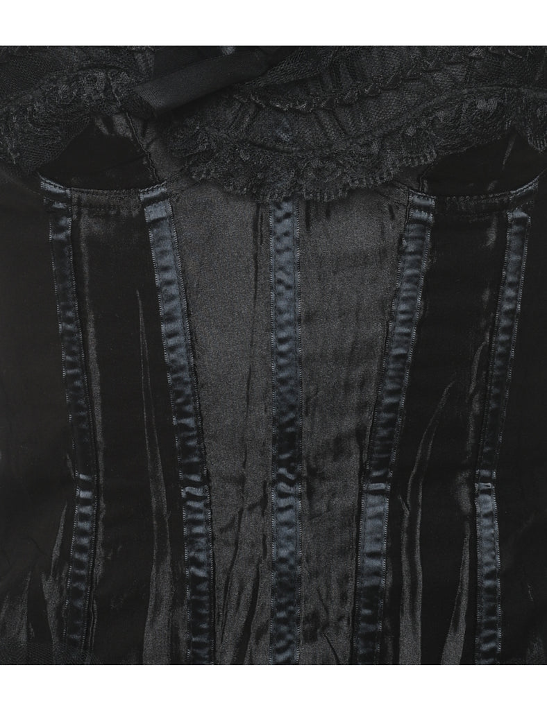 Black Lace Corset - S