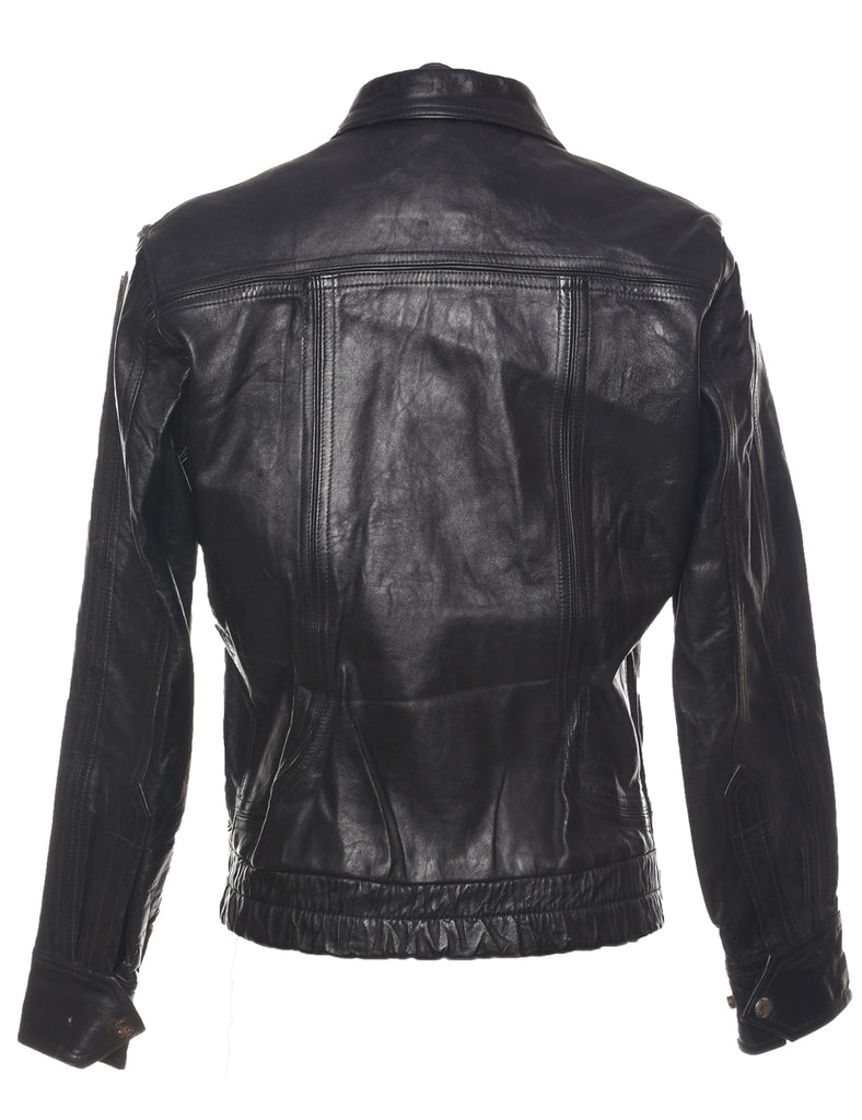 Black Leather Jacket - M