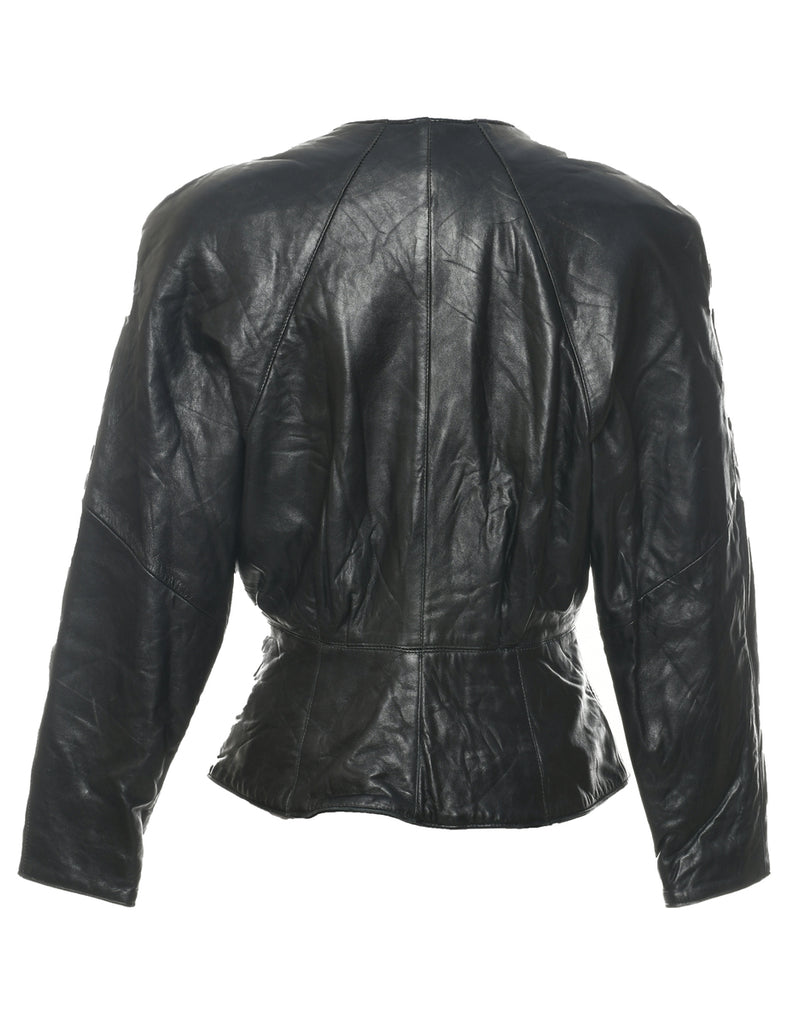 Black Leather Jacket - M