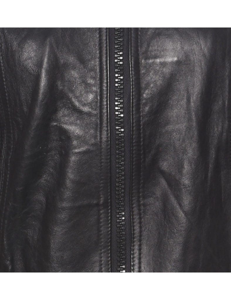 Black Leather Jacket - M
