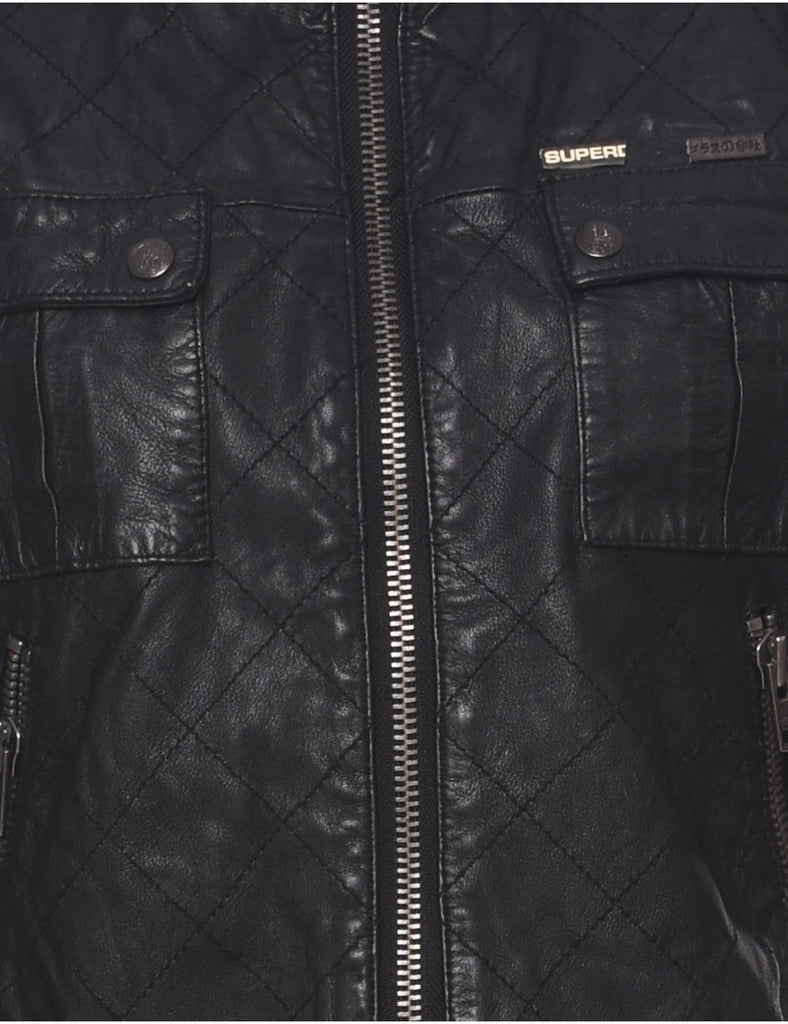 Black Leather Jacket - M