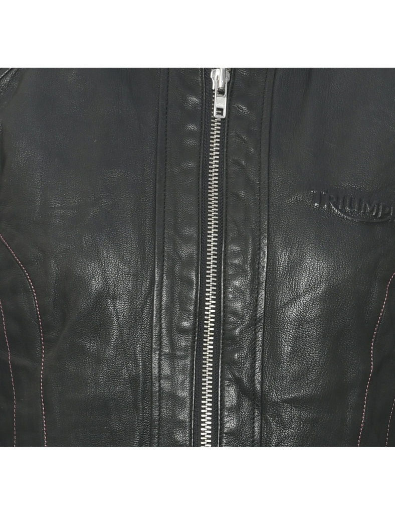 Black Leather Jacket - S