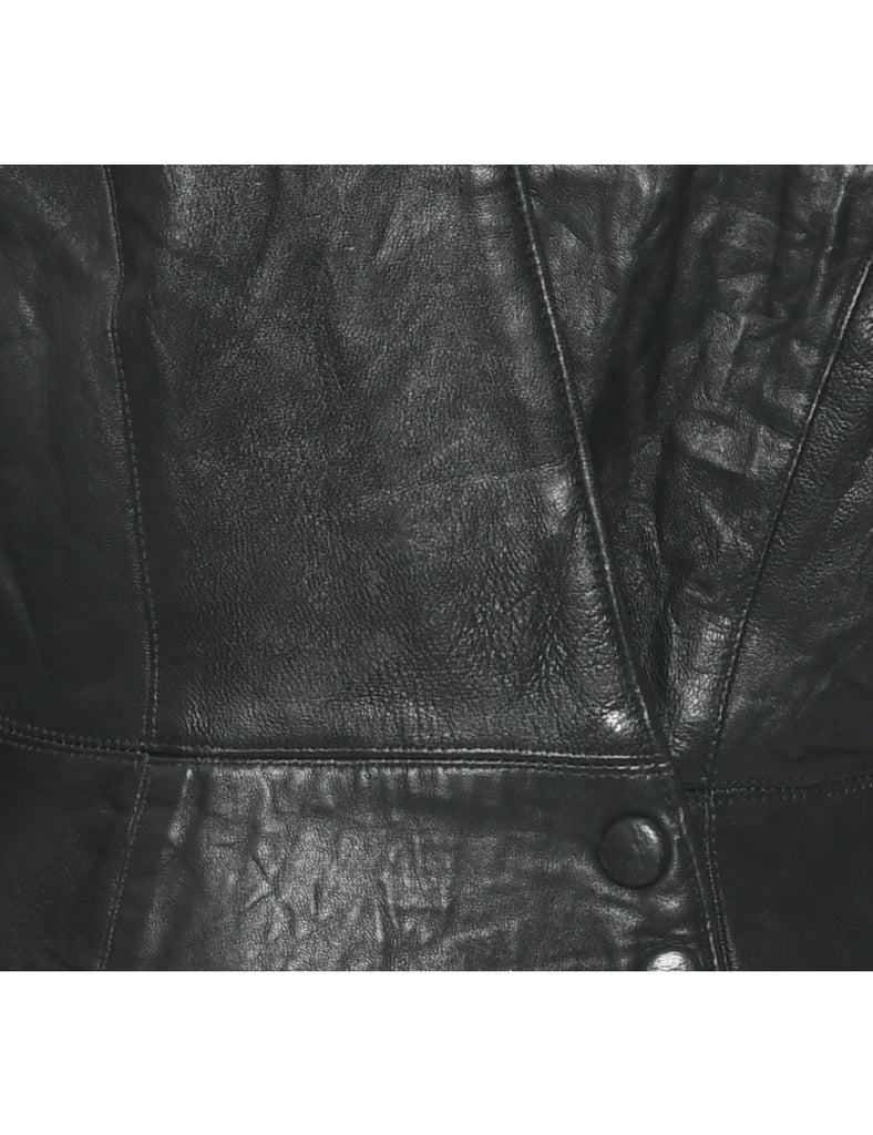 Black Leather Jacket - M