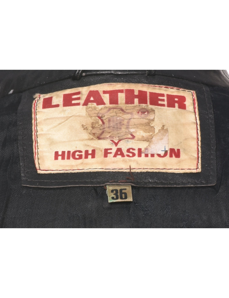 Black Leather Jacket - M
