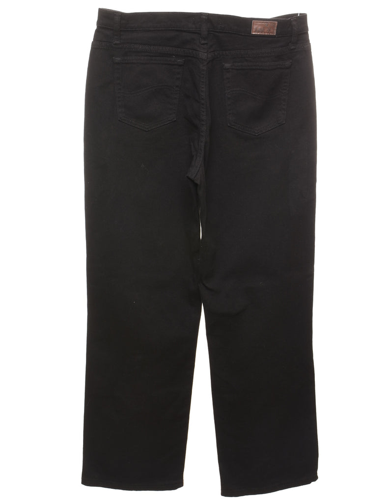 Black Lee Cropped Jeans - W36 L31