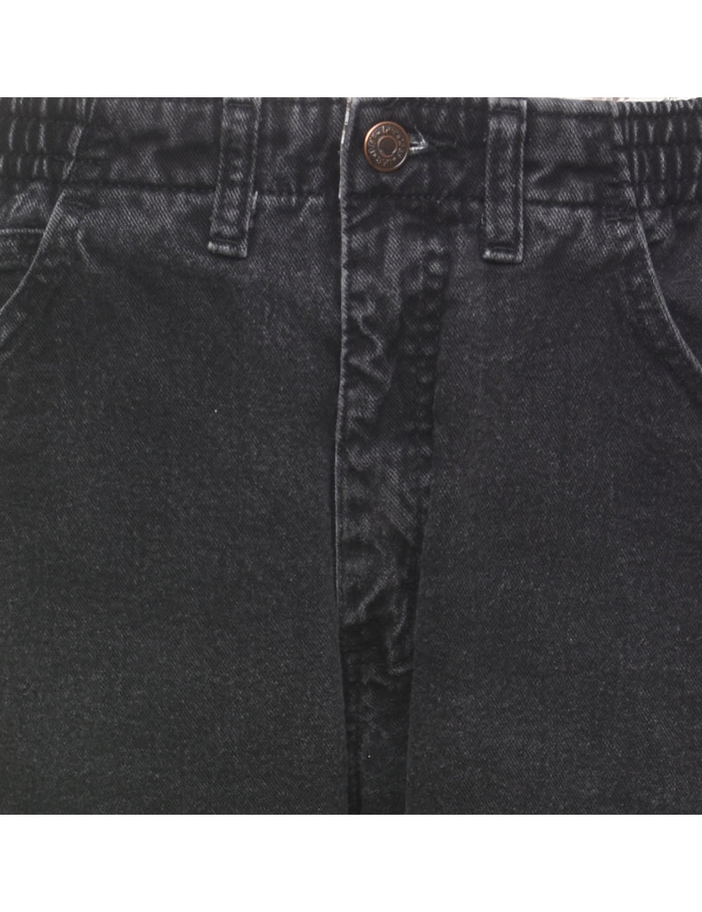 Black Lee Elasticated Jeans - W28 L26