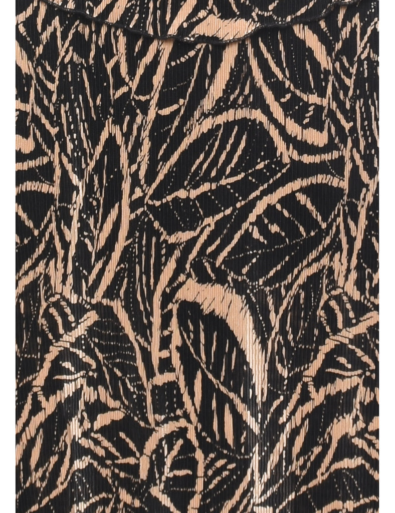 Black & Light Brown Dress - M
