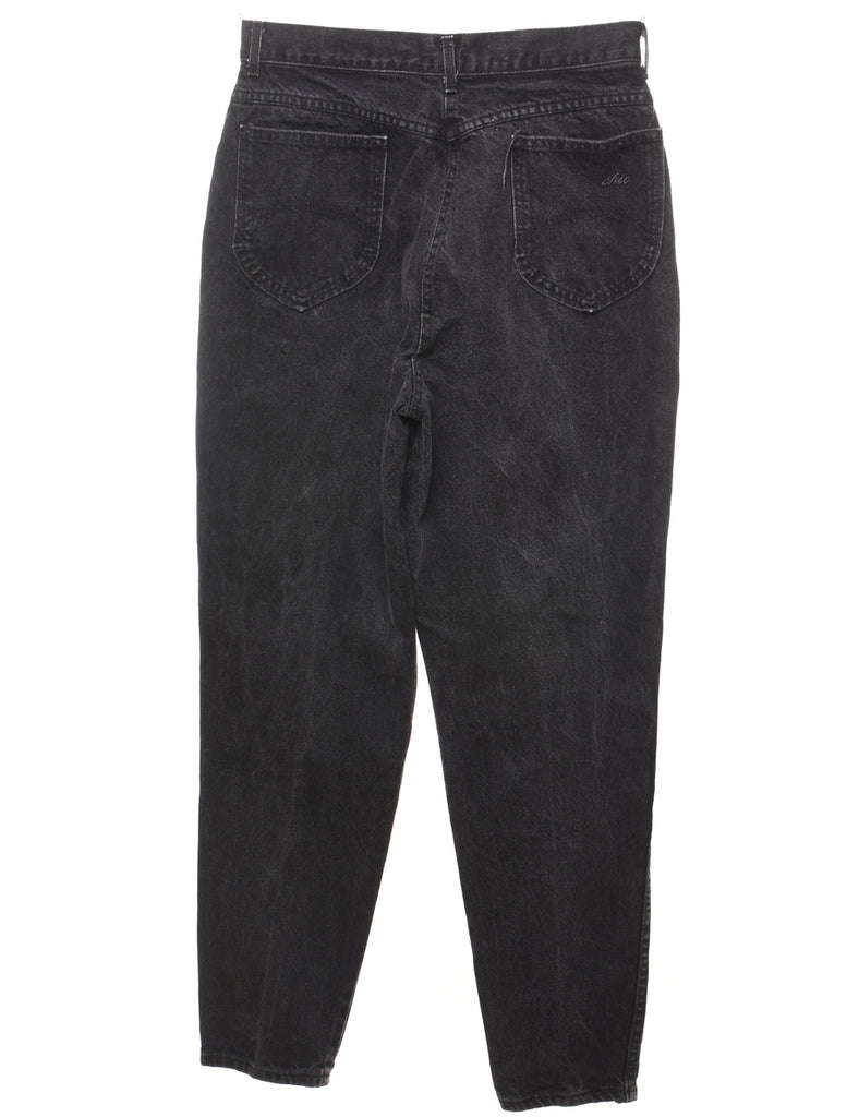 Black Mid-Rise Tapered Jeans - W30 L30
