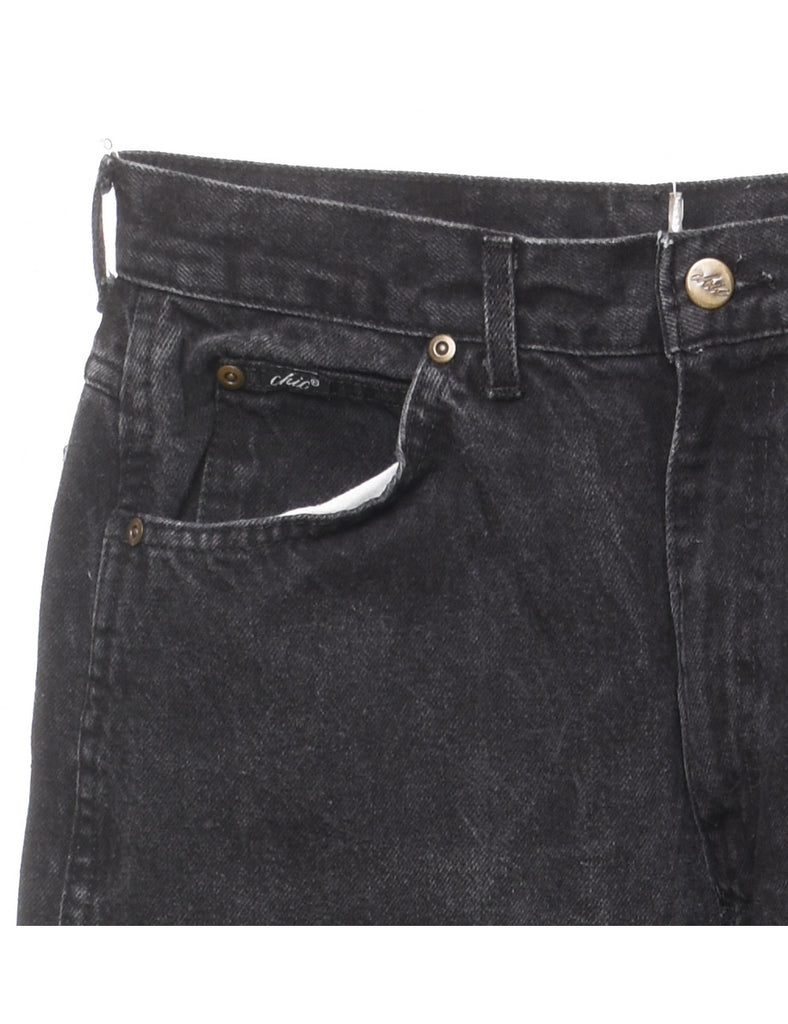 Black Mid-Rise Tapered Jeans - W30 L30
