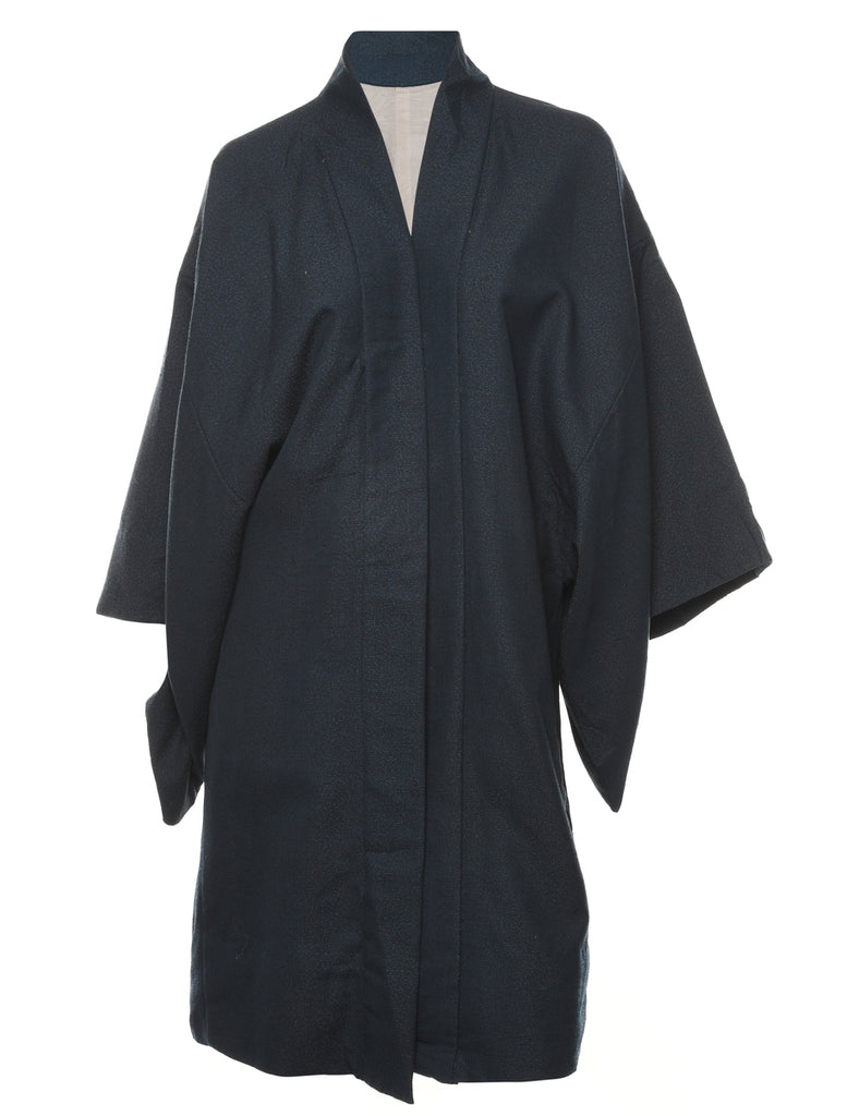 Black Midi Length Kimono - L