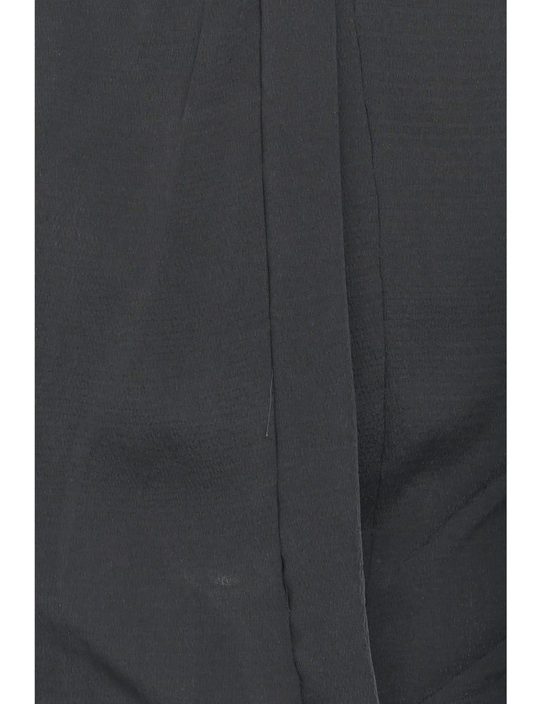Black Midi Length Kimono - L