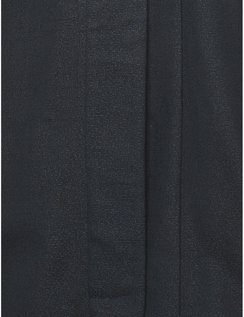 Black Midi Length Kimono - L