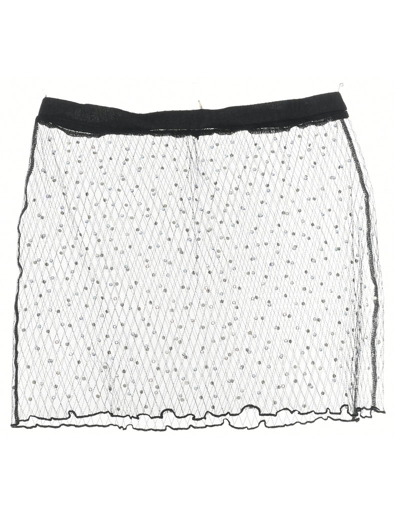Black Midi Skirt - M